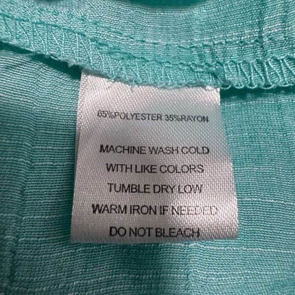 Fyve Ombre Teal White Button-Down Shirt Women size 3X - Picture 9 of 10